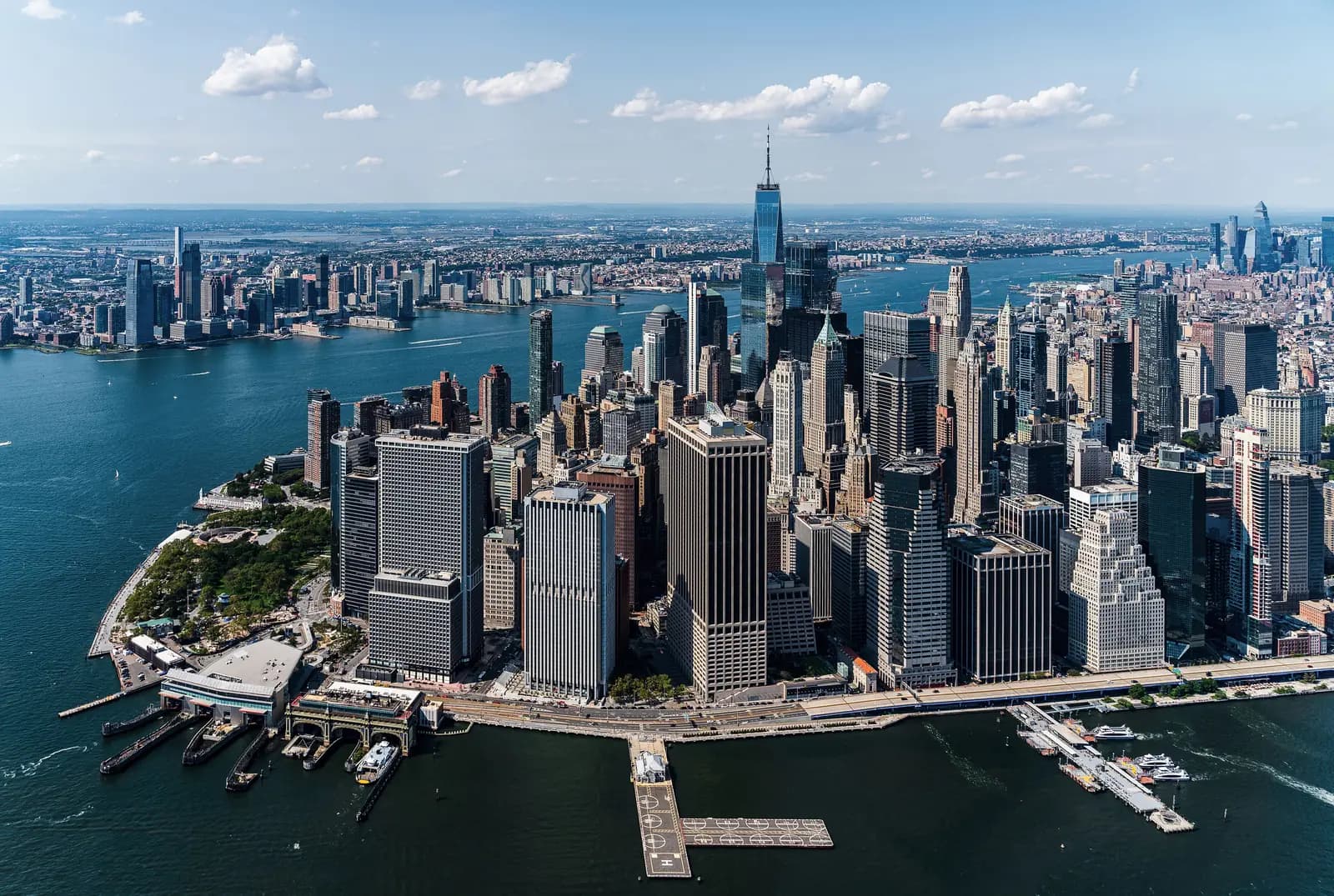 New York City skyline with the Statue of Liberty, United States