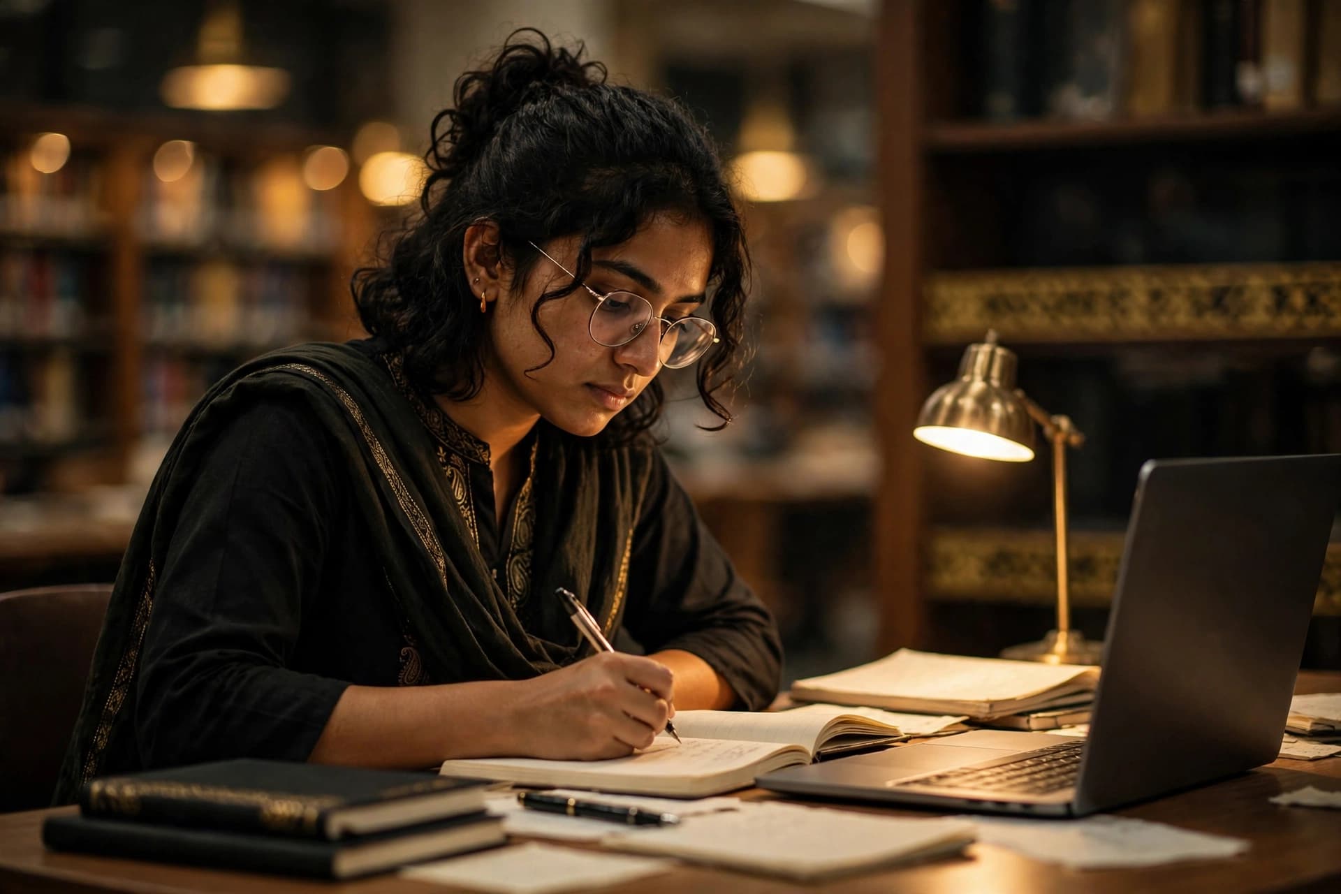 Indian student preparing for a US visa interview with a counsellor